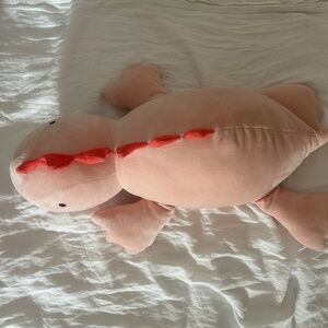 Pillowfort weighted plush- pink Dino new